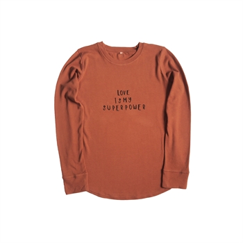 Organic Zoo - MAMA sweatshirt love - Rust